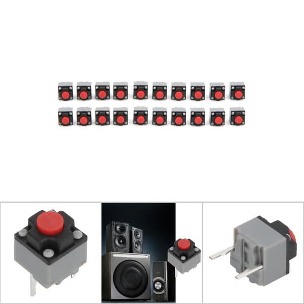 Vedenpitävä Micro Tact -kytkin 20kpl 6x6x7,3mm