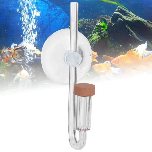 CN05 02 Transparent Akryl CO2 Refuser Mini Diffuser Akvarietilbehør
