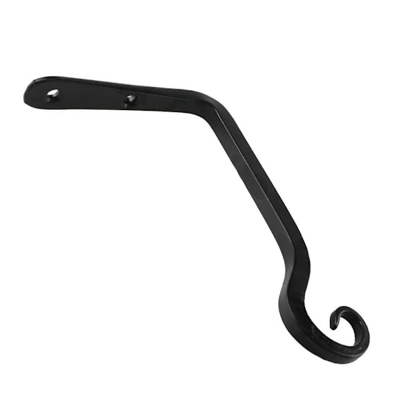 Växthållare Blomma Hänghållare Järn Väggkrok Blomma Hängande Vägghållare Krok För Hängande Planteringskärl Fågelholkar Lykta Vindspel Vägglampor 4pcs Black
