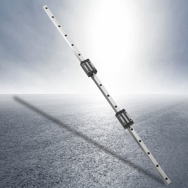HGR20 1000mm Lineær Skinneguide 20mm Bredde 2 Vogn Glideblokker