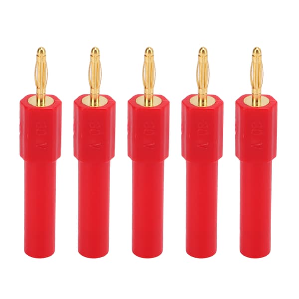5-pak Bananstikadapter Stærk forbindelse Høj ledningsevne 2 mm til 4 mm konvertering