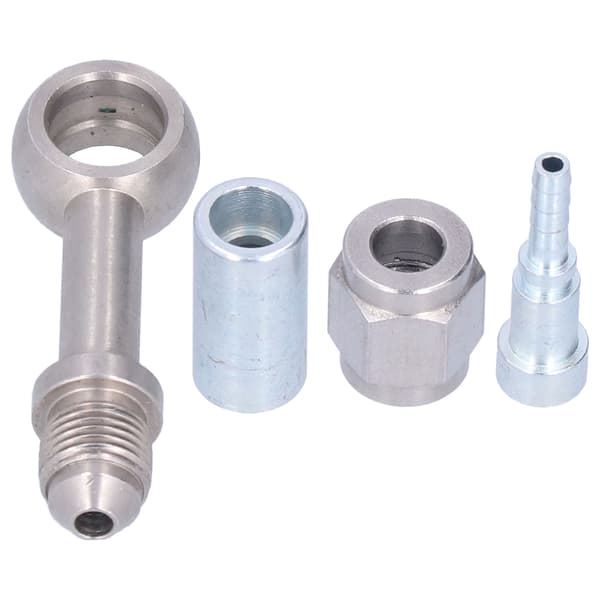 4 stk. 0 graders M10 Banjo Fitting Slangeadapter Rustfrit Stål Erstatning til Ducati Motorcykel