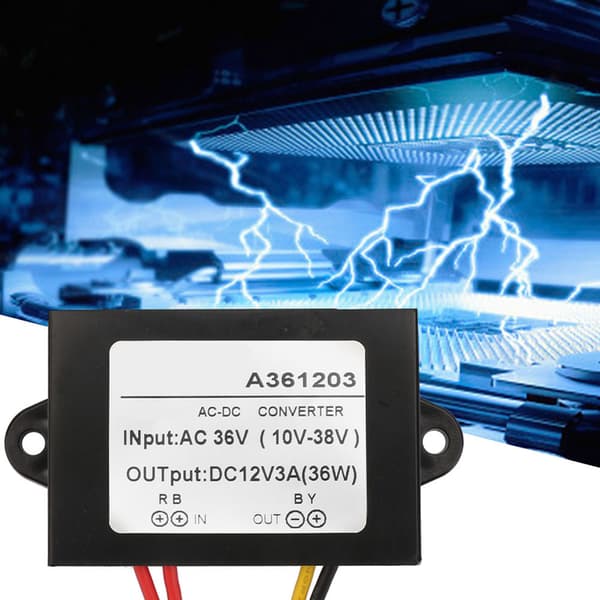 AC til DC-omformer 36V til 12V 3A strømforsyningsmoduladapter plasthus