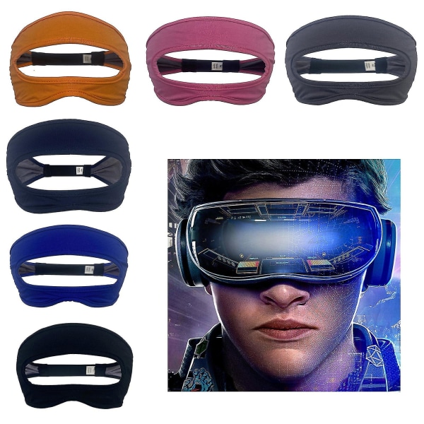 Øjenmaske Anti-sved VR-briller Justerbare svedbåndscover til VR-træning Dark blue