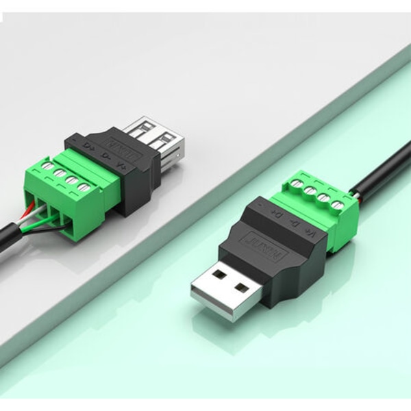 4PCS Lödlöst USB uttag, Mobiltelefontangentbord Muskontakt USB uttag, (hona)