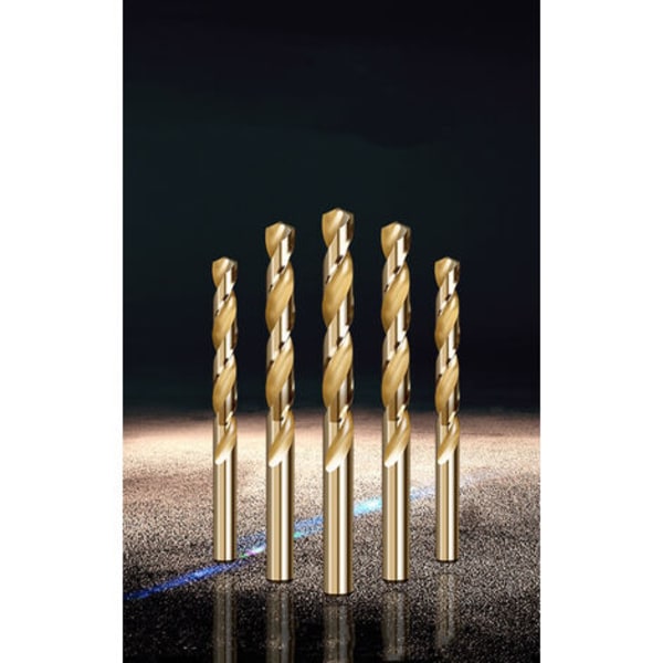 5 hållbara och bekväma M35 HSS-Co runda handtag kobolt vridbitar (3,3 mm)