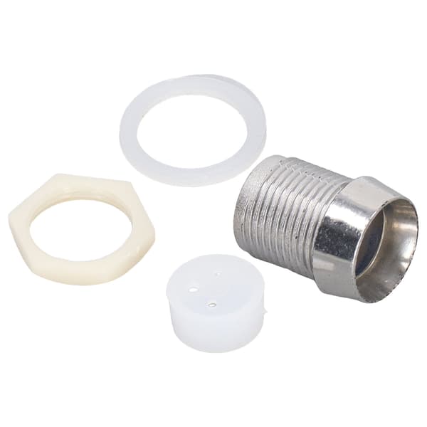 50 stk. 10 mm rund forkromet plastik LED-holder til lamper