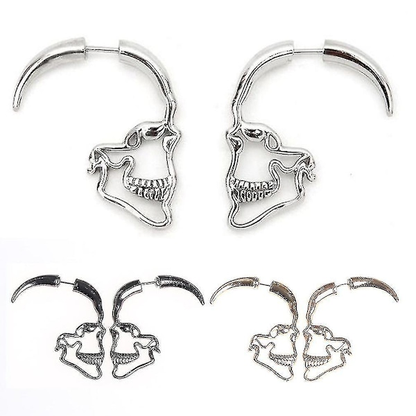 korvanapit Monivärinen Hollow Skull Eardrops Korvakorut Alloy For Festival