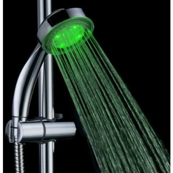 Farve LED brusehoved, Multicolor, Universal Fit
