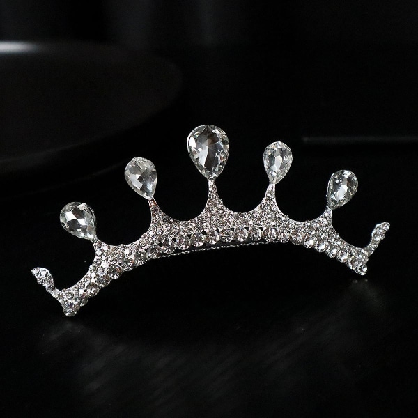 Rhinestone Crown Hårkam med elegant design Letvægts Holdbar Langtidsholdbar Komfortabel at have på