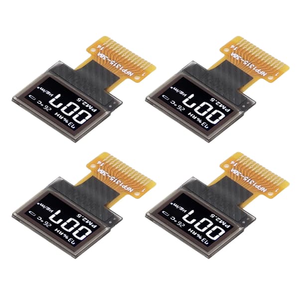4 stk. 0,49 tommer organisk lysemitterende diode displaymodul IIC interface 64x32 14Pin displaymodul