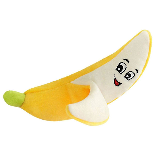 Hund Piper leksaker, frukt och grönsaker plysch tugga mjuk docka banana