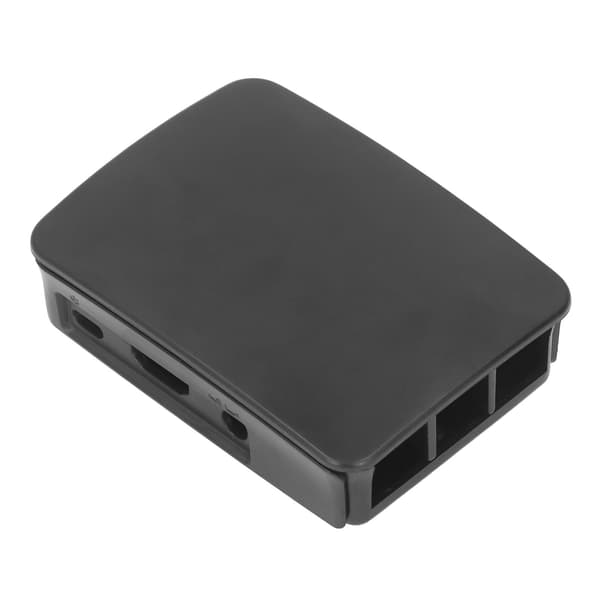 ABS Mikrocomputer Kabinet til Raspberry Pi 3 B+ Sort med Adgang til Alle Porte