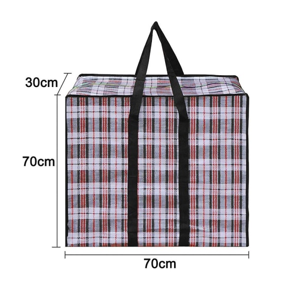 Stor opbevaringstaske (sæt med 1) med holdbar lynlås, organiseringstaske