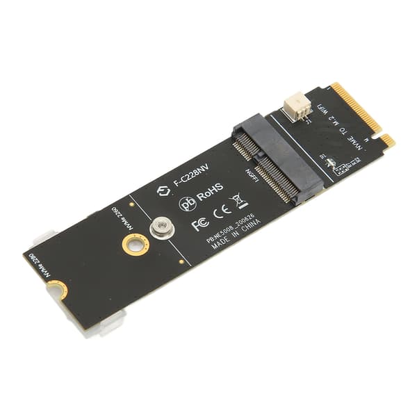 M2 A E-nyckel till M2 M-nyckel SSD Riser-kort för nätverkskort Hållbart Stabilt