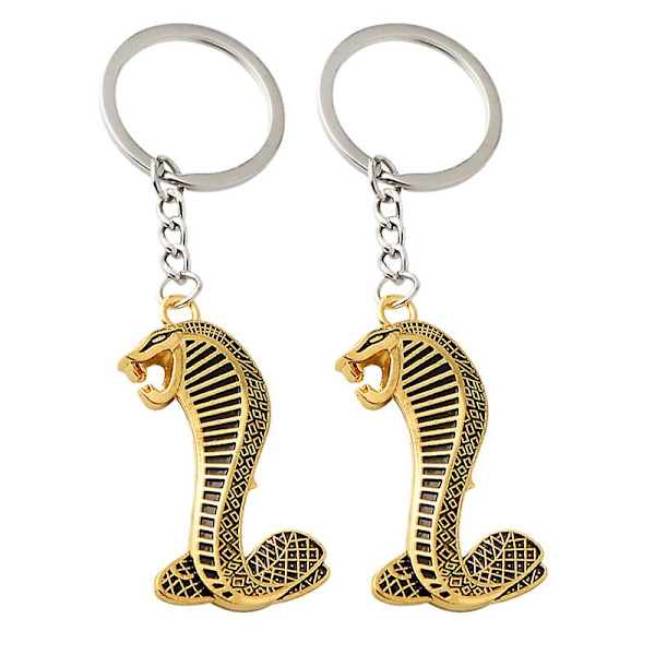 2 stk Nøgleringe Snake Key Ring Crafted Nøglevedhæng