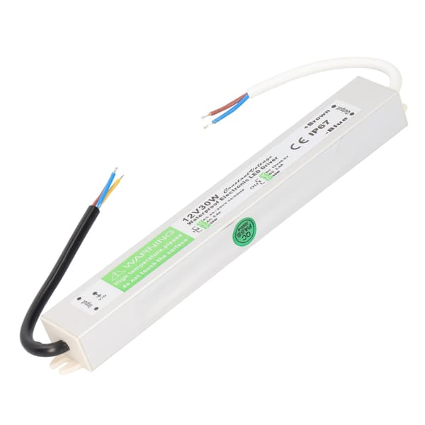 30W AC90-250V Vanntett Strømforsyning Transformator Adapter Tynn LED Driver DC12V