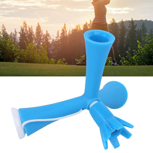 Justerbar Teleskopisk Golftee med Bold, Blå