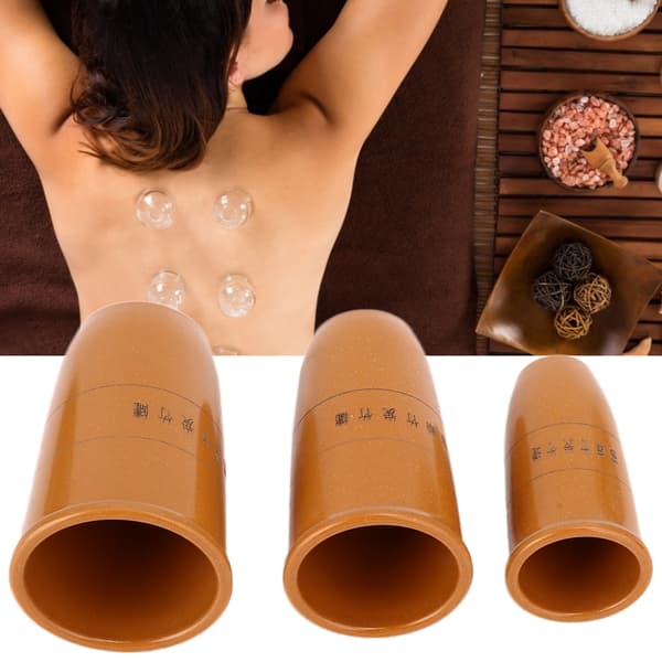 Bambus Cupping Sæt Kropsmassage Terapi Vakuum Cupping Glas