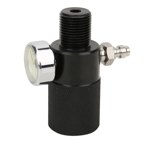 Luftpåfyllingsstasjon Adapter med Manometer 40mpa 8mm/0.3in Hann Hurtigkobling