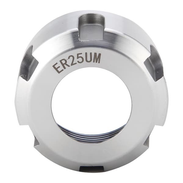 ER25U Dynamisk Balanseringsmutter Metall Spännmutter Chuckhållare Svarv Vit M32x1.5