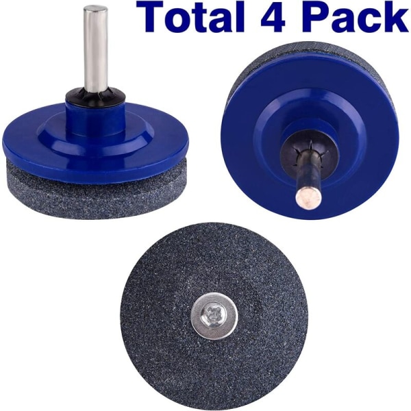 4 st Whetstone Sharpener - Slitstark blåslipare Sliphuvud Gräsklippare Bladslipare Praktiskt verktyg