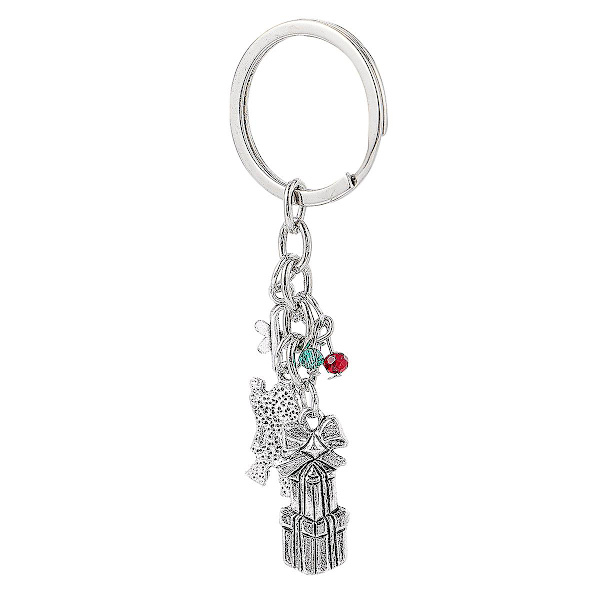 1 stk Christmas Party Giveaways Christmas Vintage nøgleringe