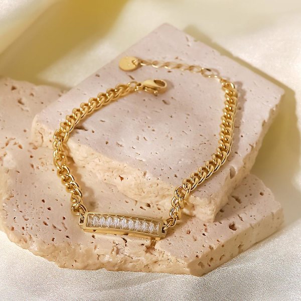 Armband Square Daily Outfit Metallic Element B1376 JDB201295-WT