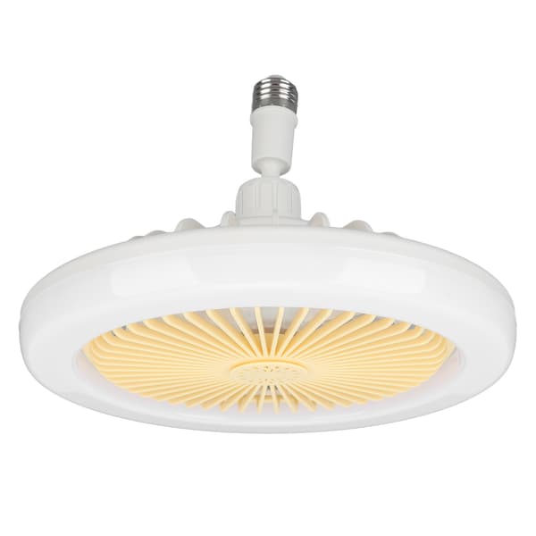 30W 9,8 tommer Lille Aromaterapi Støjsvag Loftventilator Lys E27 LED Ventilatorlampe 86-265V