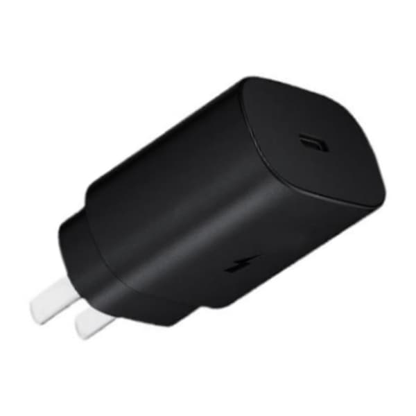 25W PD USB C Vægoplader Superhurt Opladningsblok til Samsung Note10 S20 US Stik Sort