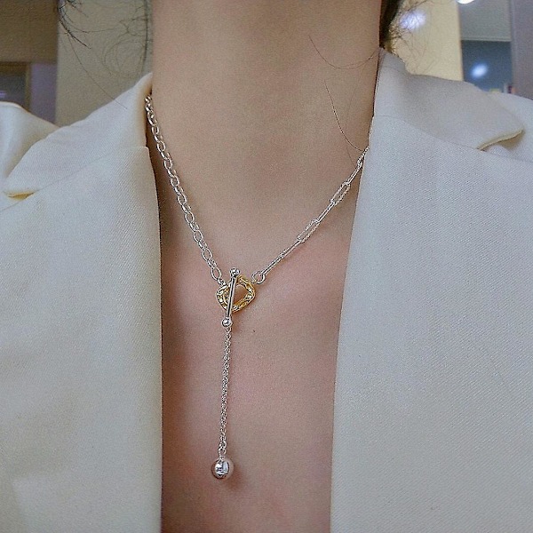 Halsband Pärlor Silver Modesmycken Ac5062