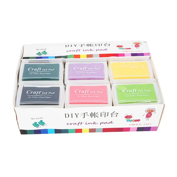 Craft Ink Pad-stempler - 24 farger for scrapbooking, kortlaging og bryllupsdekorasjon