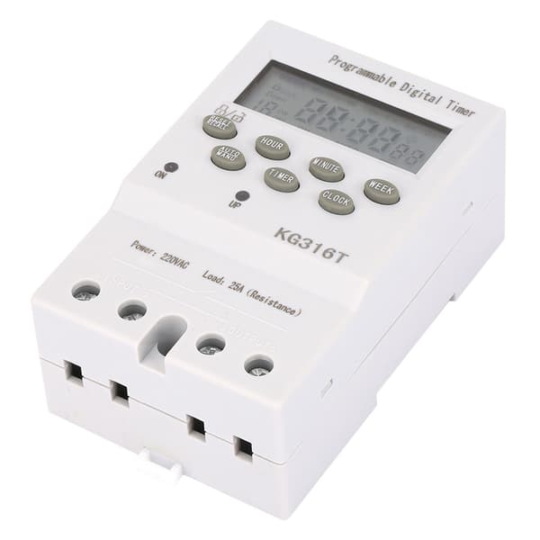 KG316T 220V Mikroprosessor Tidsbryter Programmerbar Automatisk Digital Timer