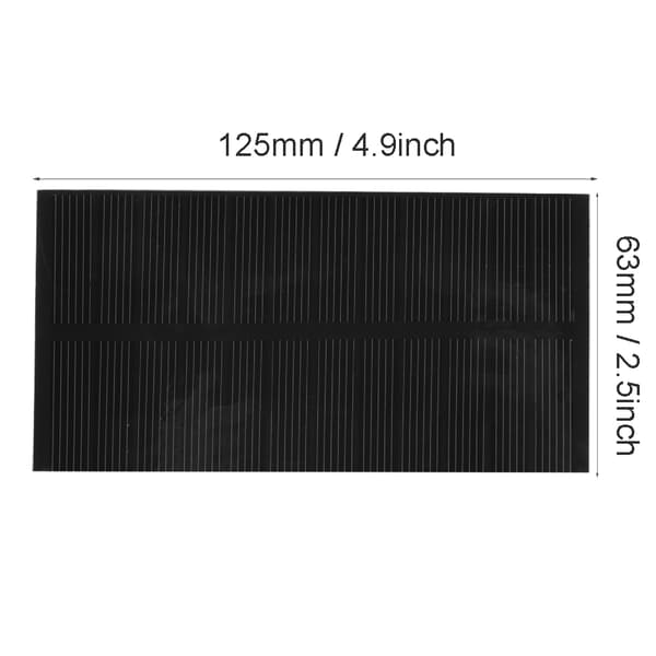 1W 6V DIY Sikkerhedssolcellepanel Høj Kvalitet Monokrystallinsk Silicium