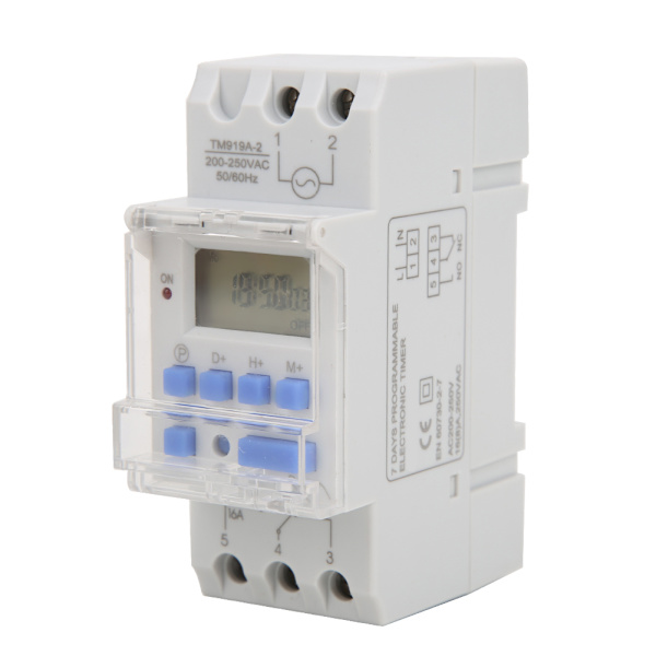 TM919A 2 200 250V AC 16A LCD 7 Dages Programmerbar Digital Timer Switch