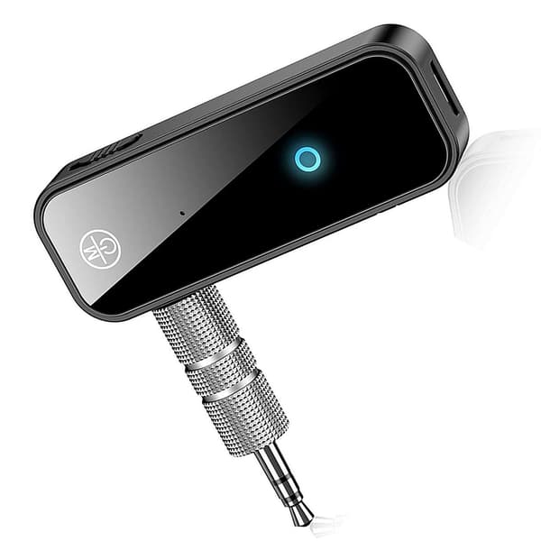 Bluetooth 5.0 Receiver 3.5mm Interface 2 i 1 AUX Adapter Musik Transmitter Receiver til Computer TV Projektor Højttaler Hovedtelefoner