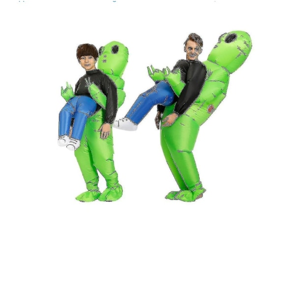 Green Ghost Alien uppblåsbar kostym (barn)