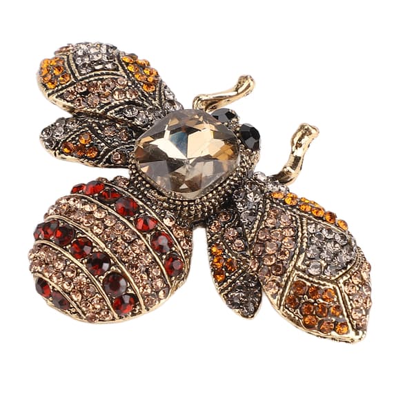 Retro Bi Legering Brosch Strass Kappa Kostym Kaffe Nål