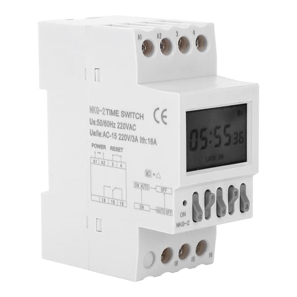 Skole Fabrikk Klokke Timer Bryter AC220V 3A Glideskinne Type