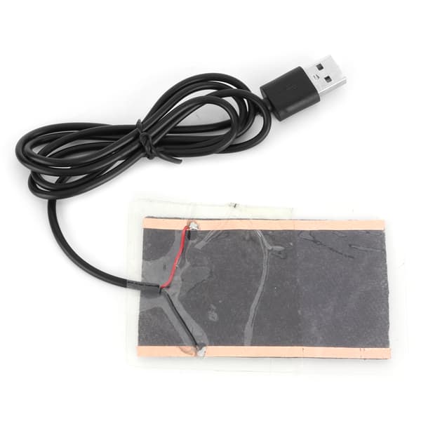 USB-värmefilm i kolfiber, flexibel för reptiler, handskvärmare