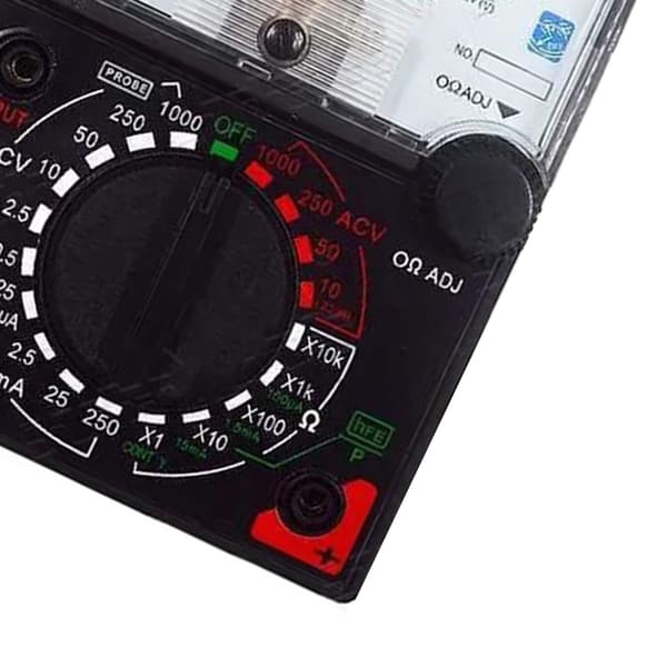 YX-360TRE-L-B Digital Multimeter Amperemeter Voltmeter Ohmmeter med Prober Summer Lärhjälp Underhållsverktyg
