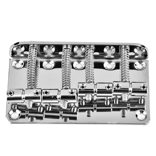 Sølv 4-strenget elektrisk basguitar metalbro