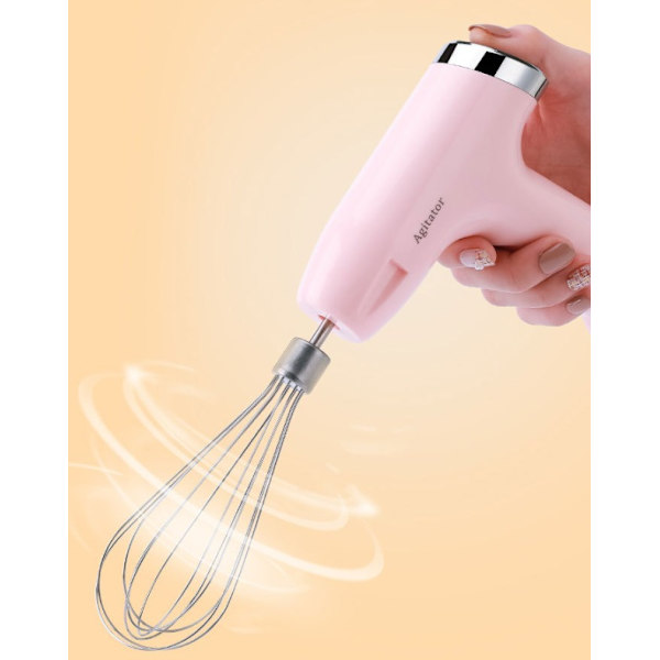 Pink Elektrisk æggepisker Hjemmekøkken Trådløs kødkværn Blender Desktop Blender Lille genopladelig hvidløgsstøder