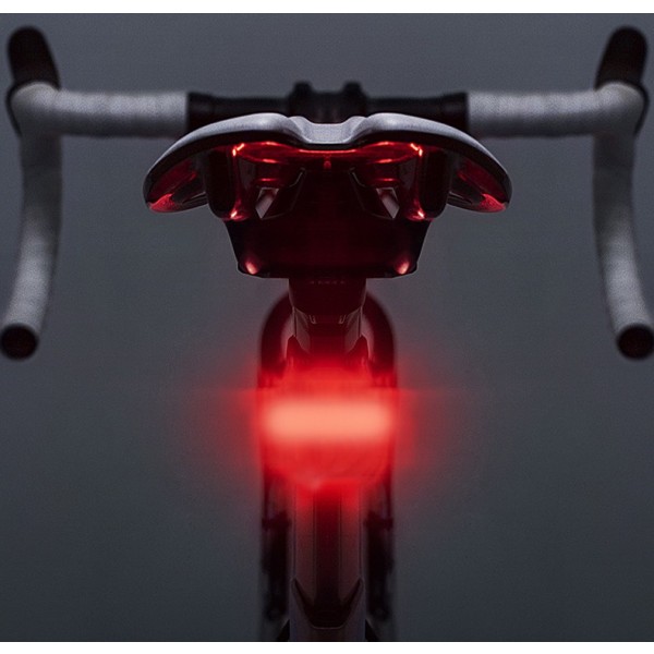 Cykeltillbehör Cykelbakljus USB uppladdningsbar cykelbakljus (röd)