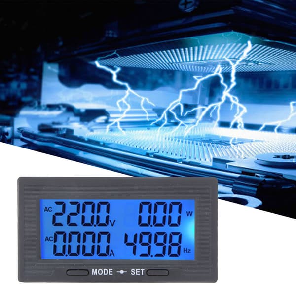 YB5142DM 0-500V Intelligent Digital LCD AC Spänning Ström Mätare 4