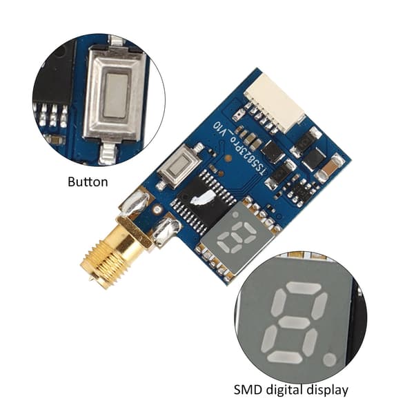 5.8G 40CH 600Mw Mini FPV Bildeoverførings Sender Antenne Kit RP-SMA Jack for FPV Drone