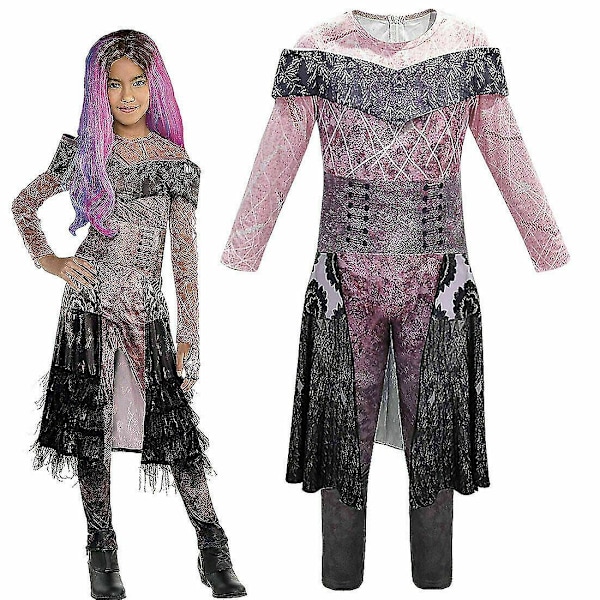 Descendants 5 Audrey Mal Costume Cosplay Jumpsuit Outfit 140cm