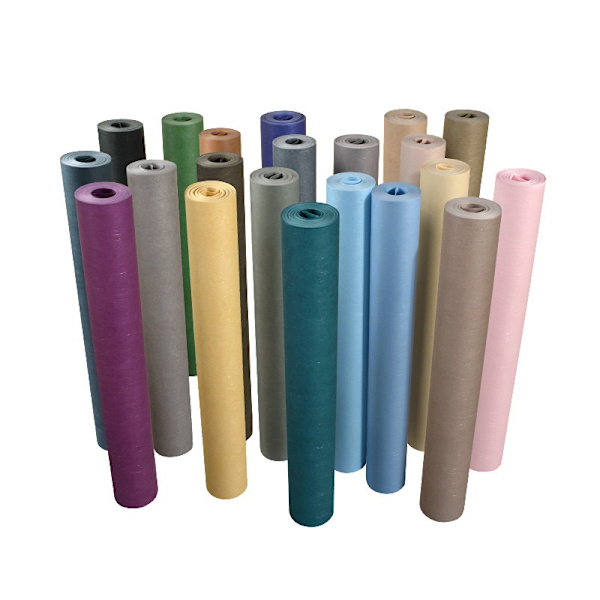 Tapet Enkel non-woven sidentapet (006 ljusblå (lim på/ej självhäftande)),