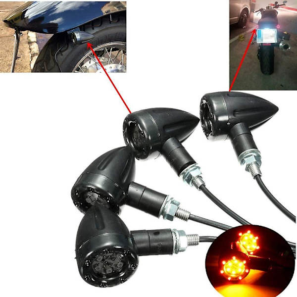 4 stk Motorcykel blinklys motorcykel modificeret blinklys