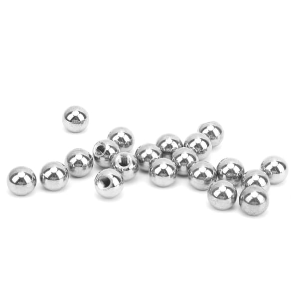 20 stk. M4 Gjenget Kule i Rustfritt Stål Magnetisk Levitasjonskule Borekant for 3D-skriver